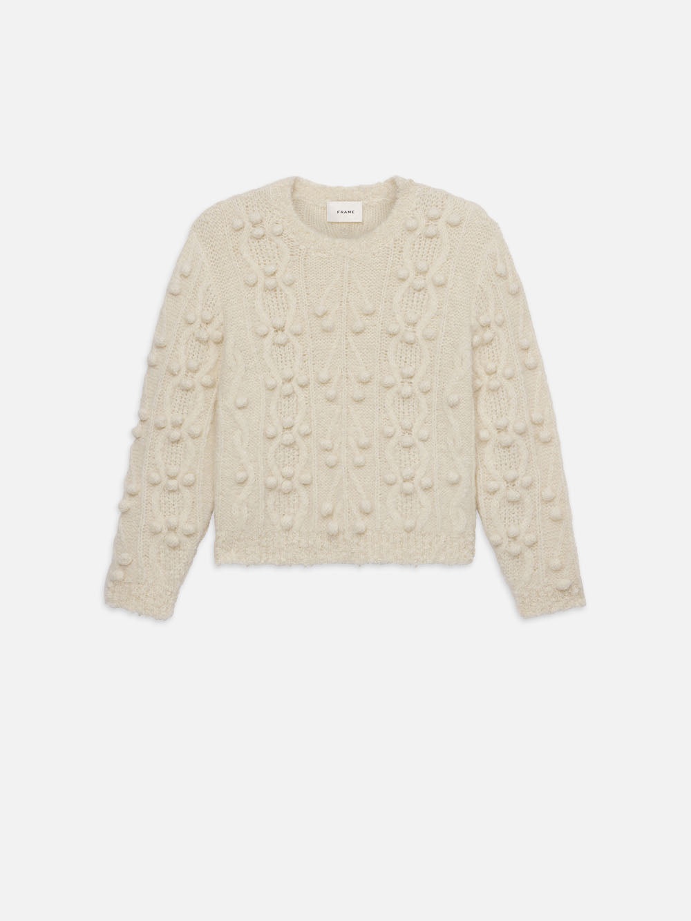 Popcorn Pullover in Cream - 1