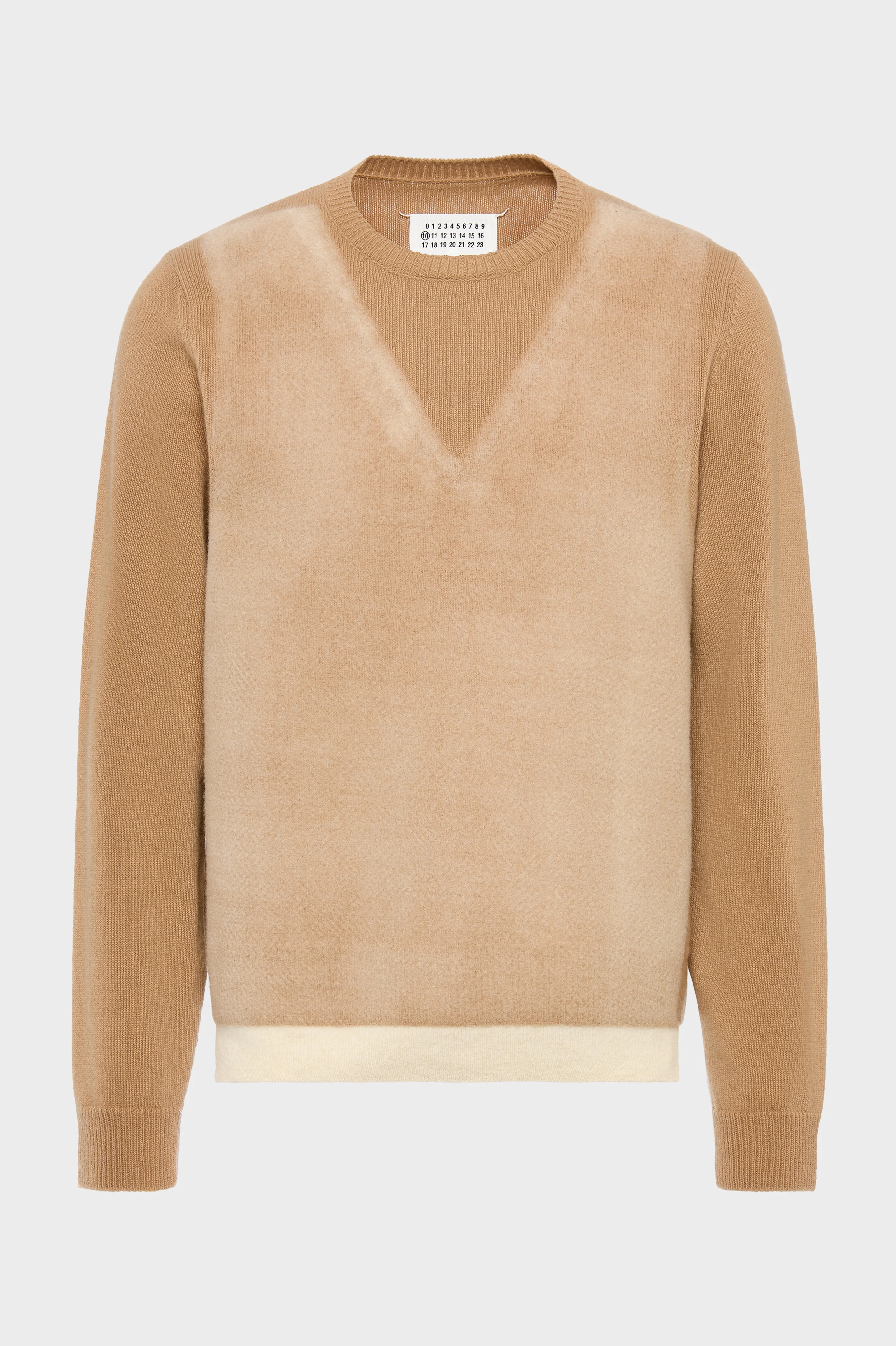 Fused Knit Wool Crewneck Sweater - 1