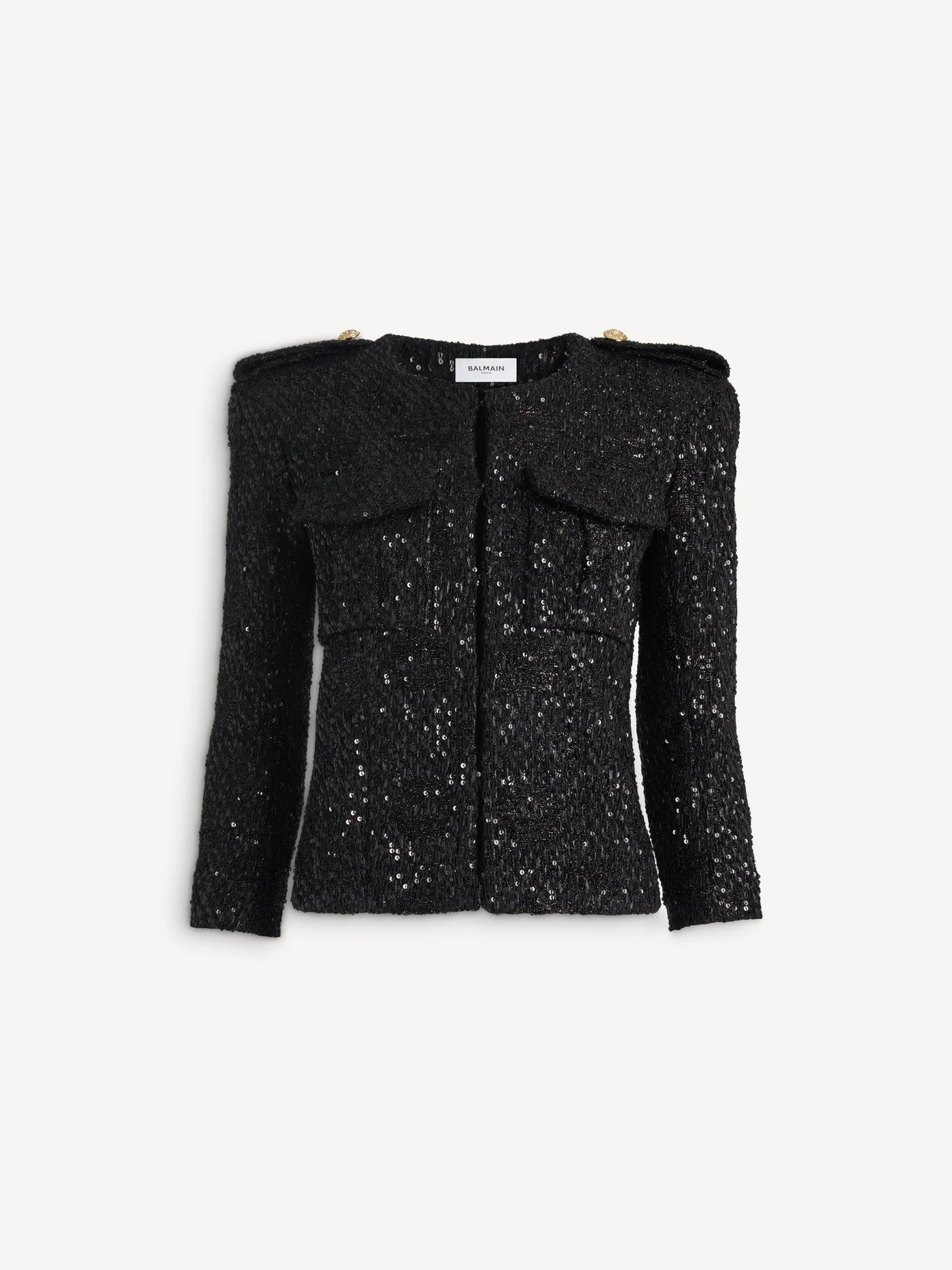 Sequinned tweed jacket - 1