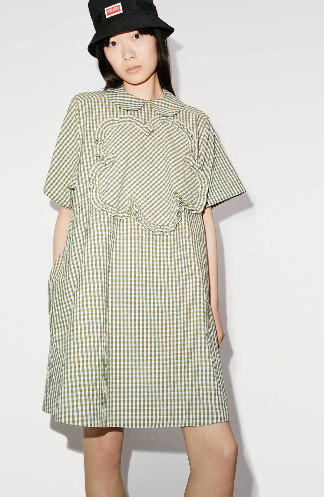 Gingham babydoll dress - 4