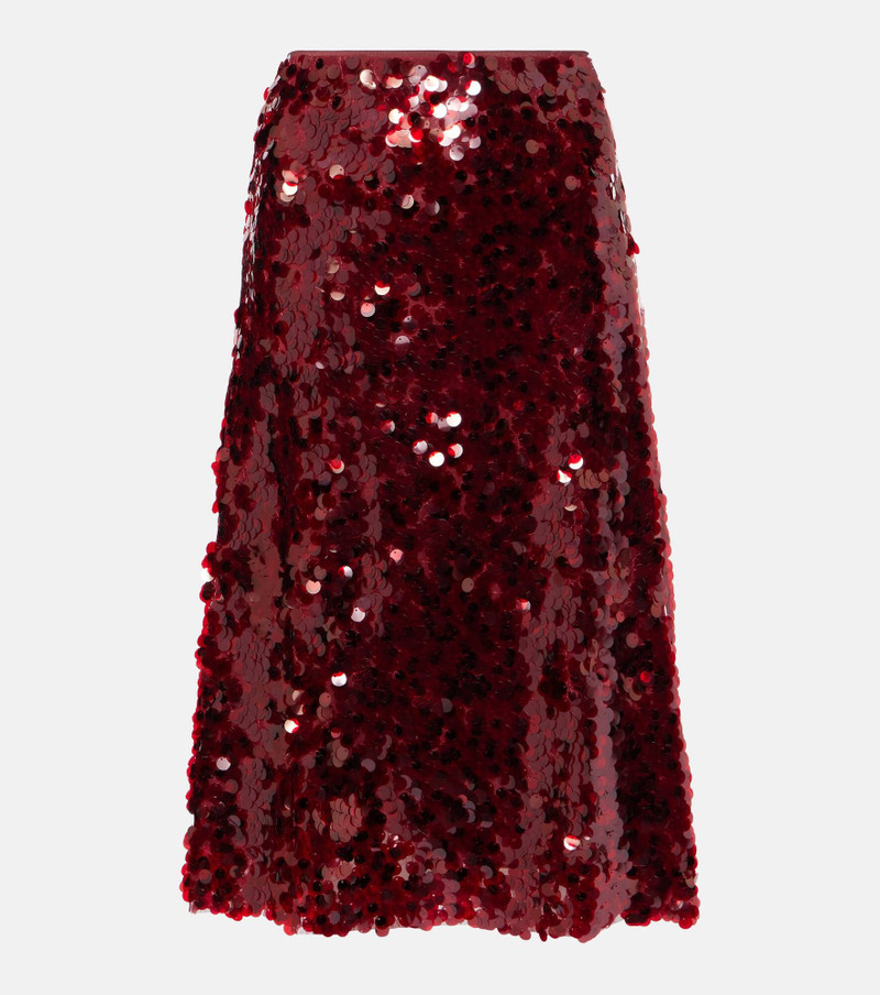 Lucite sequined midi skirt - 1