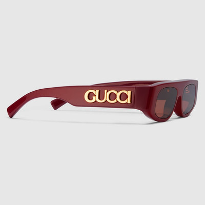 GUCCI Geometric shaped frame sunglasses outlook