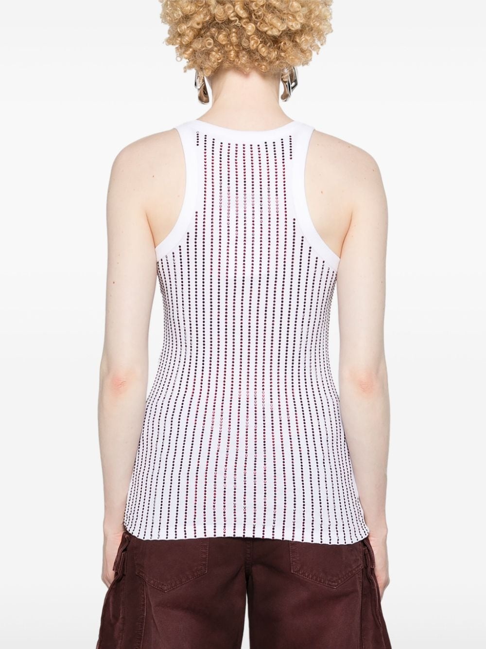 crystal-embellished tank top - 4