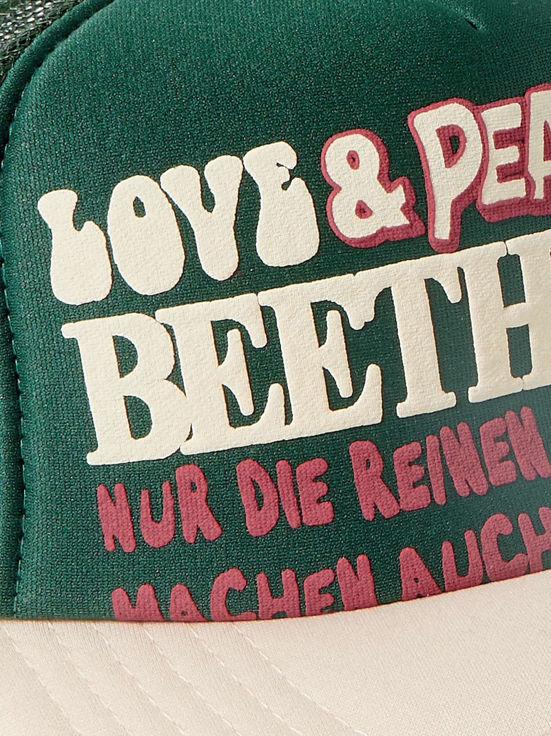 Love & Peace and Beethoven Printed Neoprene and Mesh Trucker Cap 4