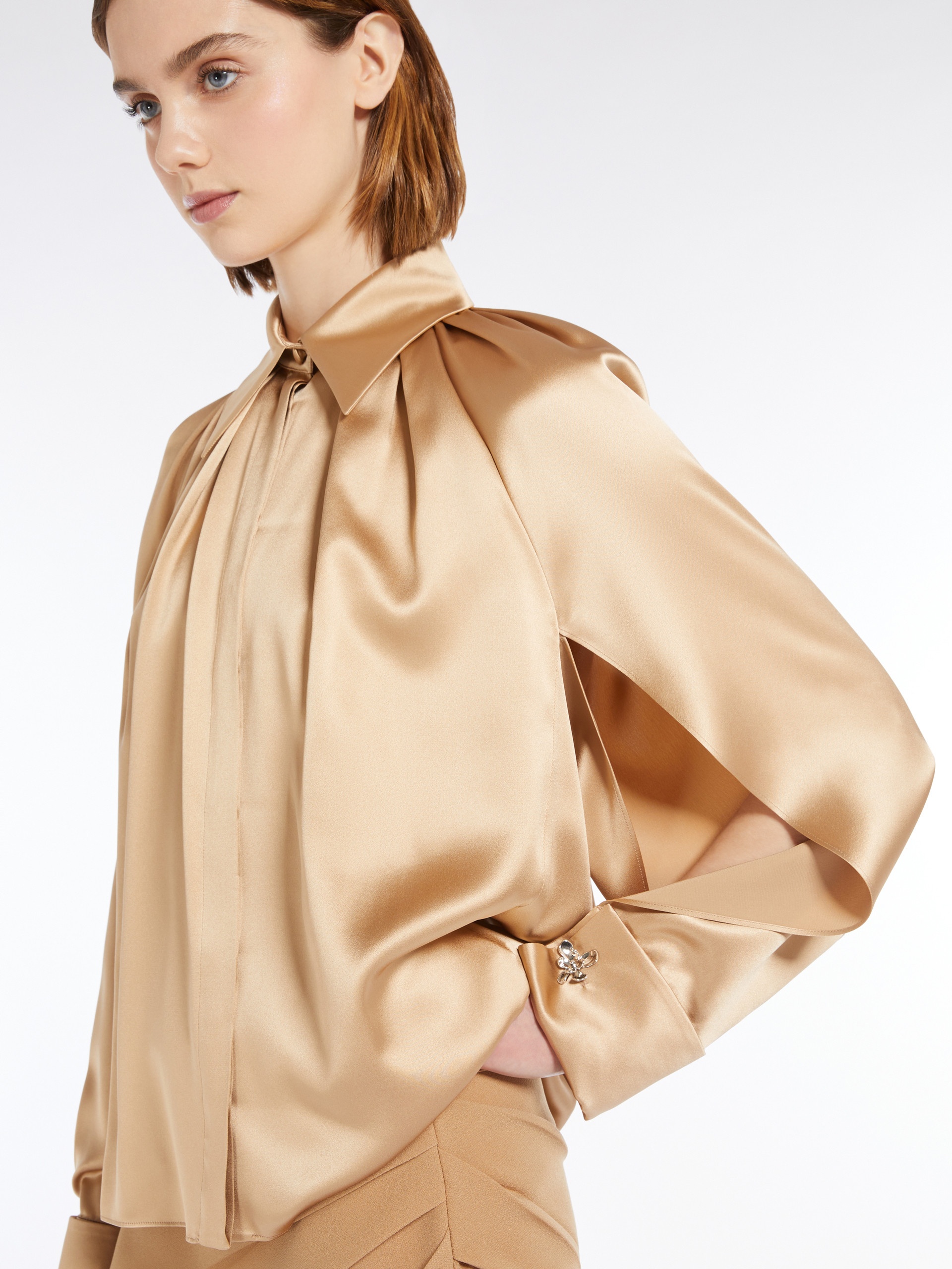 SALICE Silk satin shirt - 5