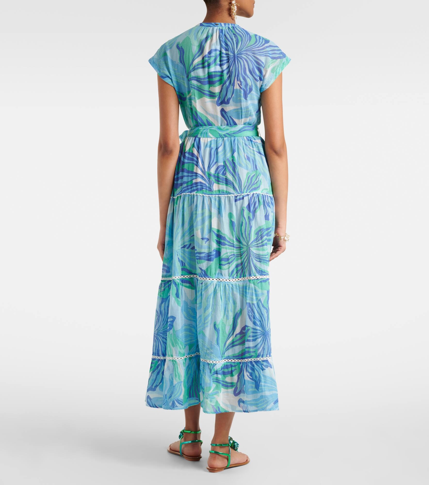Kora printed cotton gauze maxi dress - 3