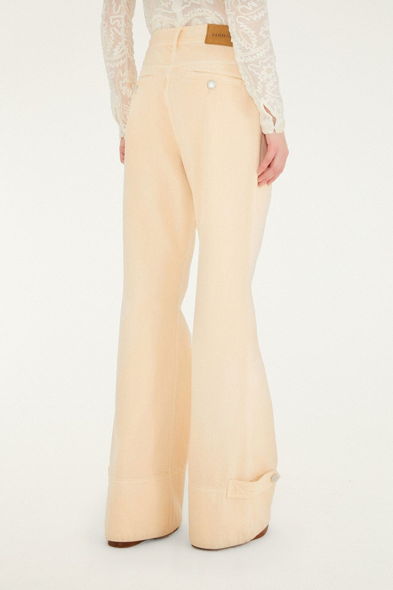 Light Pink Buttoned Flare Pants 3
