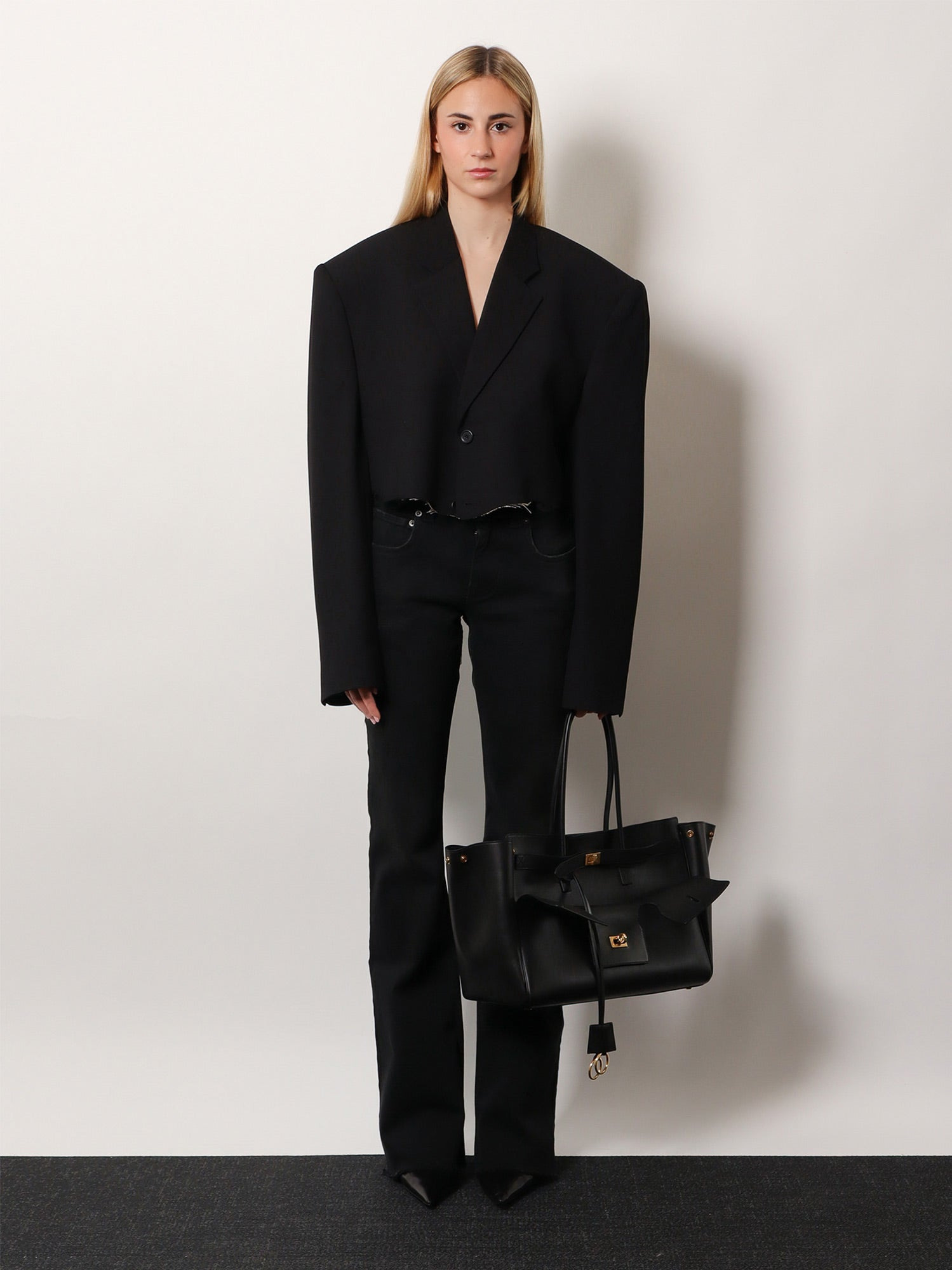 Balenciaga Denim Trousers With Frayed Edges - 2