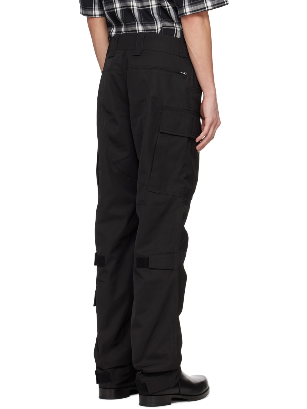 Black Hardware Cargo Pants - 3