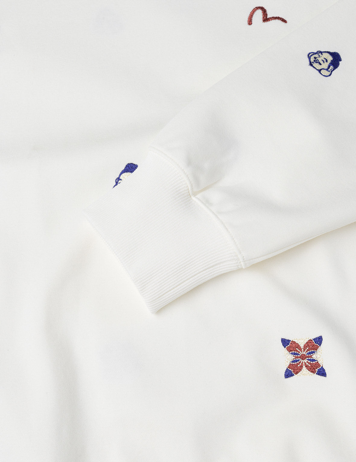 Allover Multi Logos Embroidery Relax Fit Sweatshirt - 10