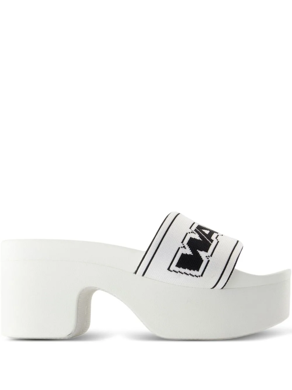 logo platform sandals - 1