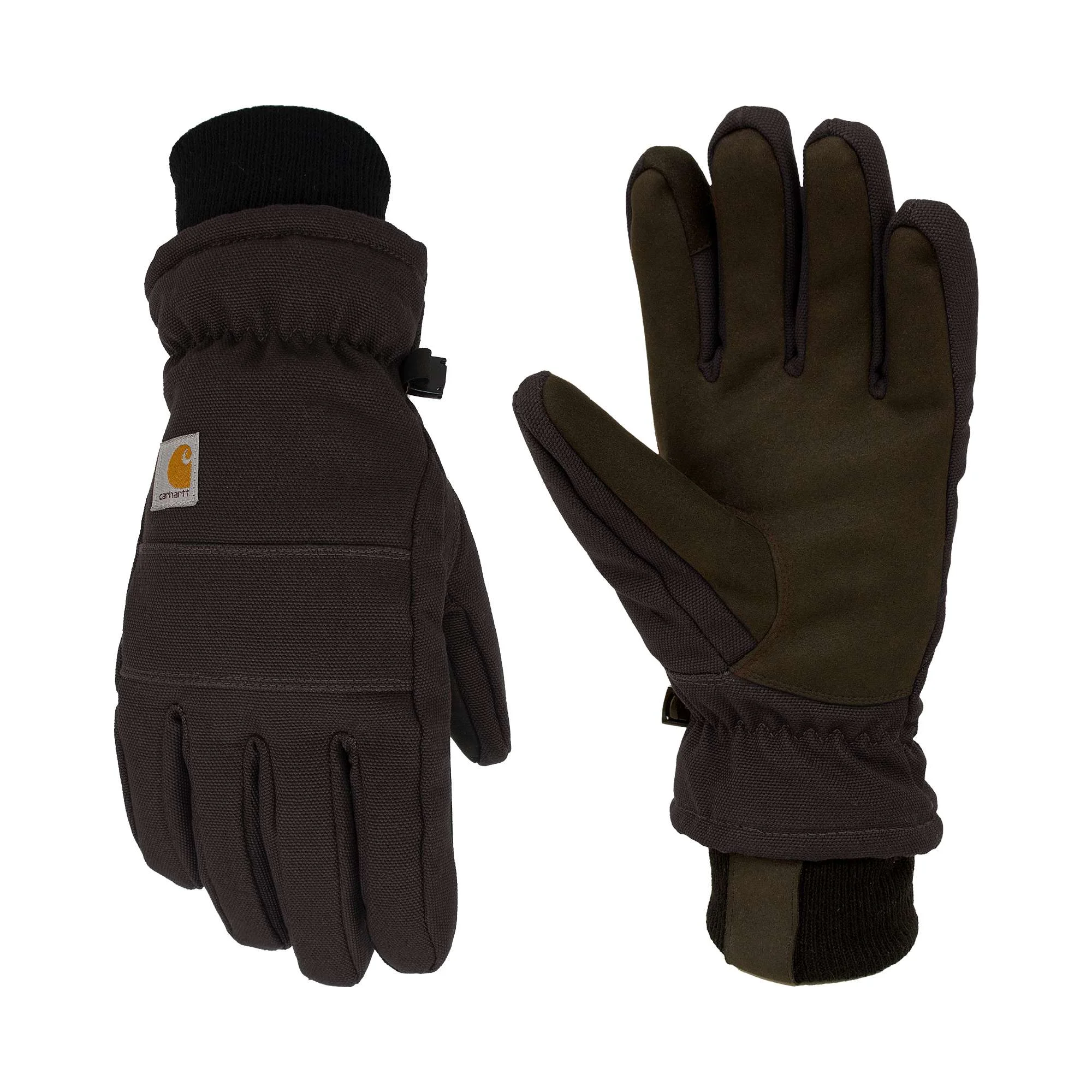 Insulated Duck/Synthetic Leather Knit Cuff Glove - 1
