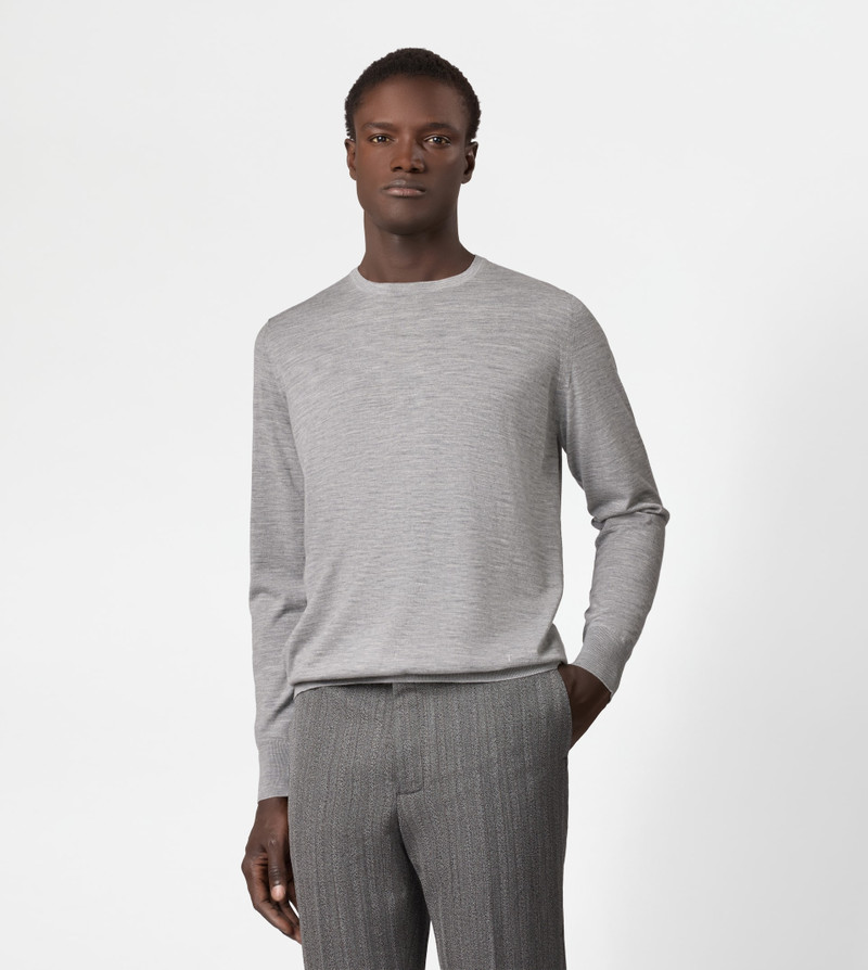 Tod's ROUND-NECK PULLOVER IN T15 WOOL - BEIGE outlook