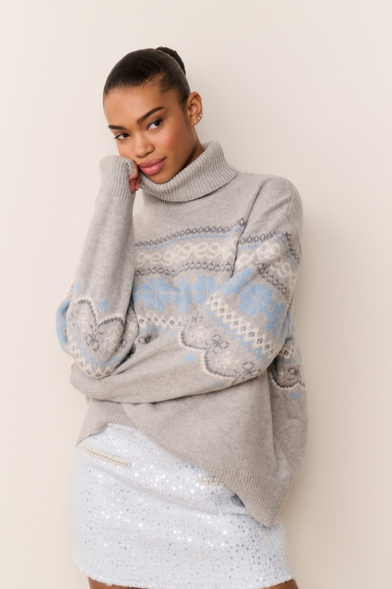 Mirin Wool Fairisle Turtleneck 4