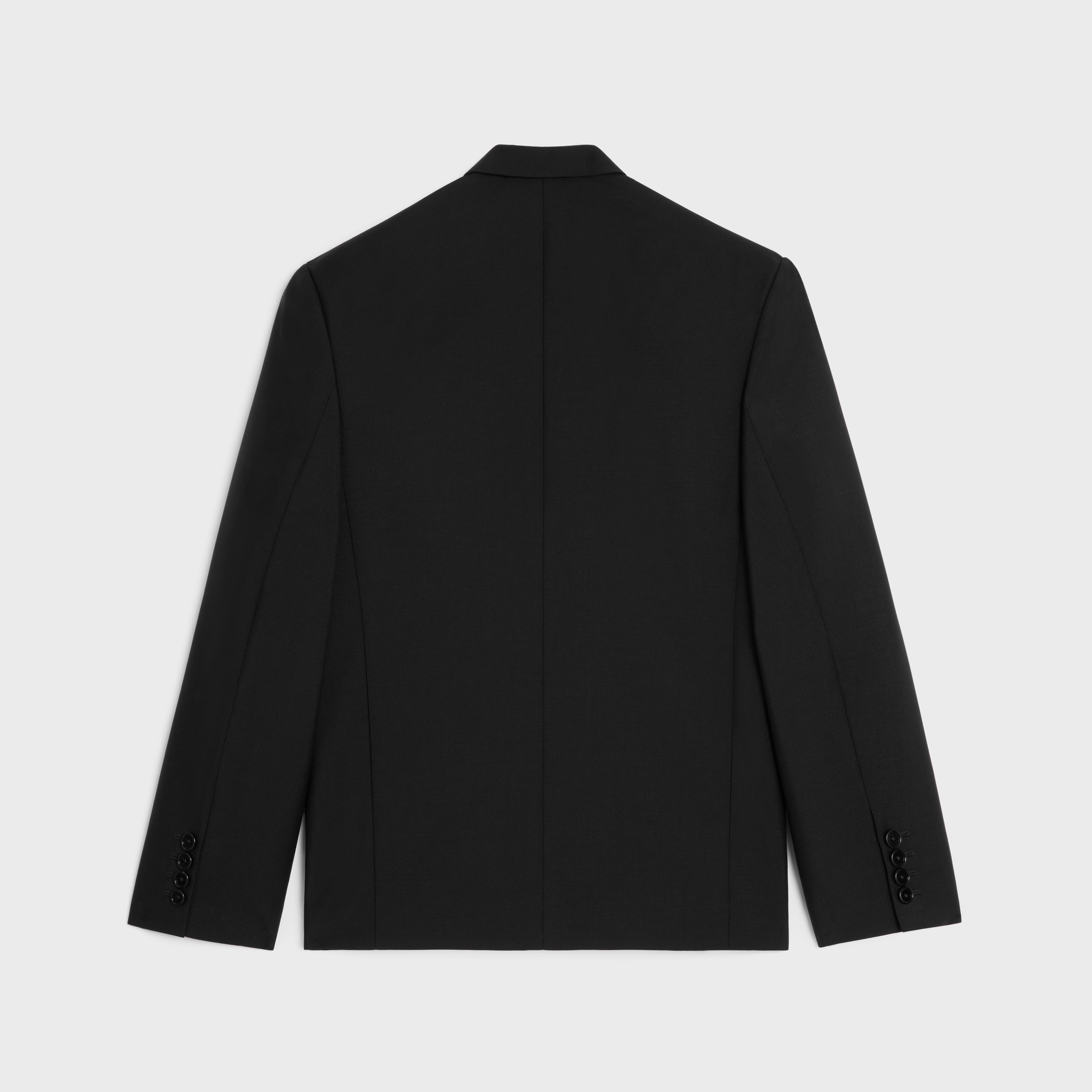 spencer boxy tux jacket in grain de poudre - 2