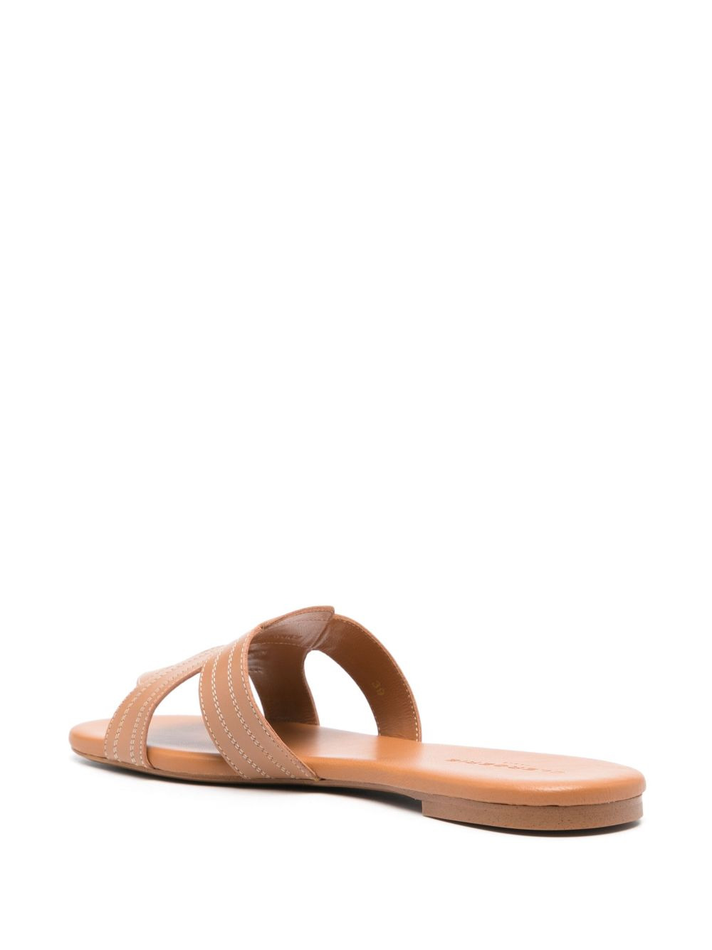 Ivory leather sandals - 3