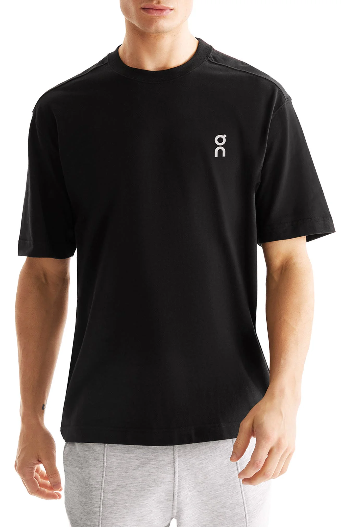 Club T Oversize Organic Cotton T-Shirt in Black at Nordstrom - 1
