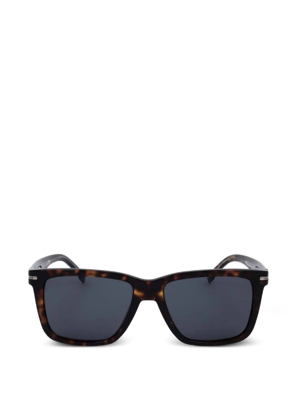tortoiseshell-effect square-frame sunglasses - 1