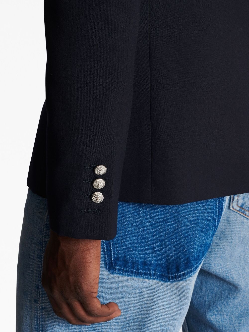 single-breasted wool blazer - 7