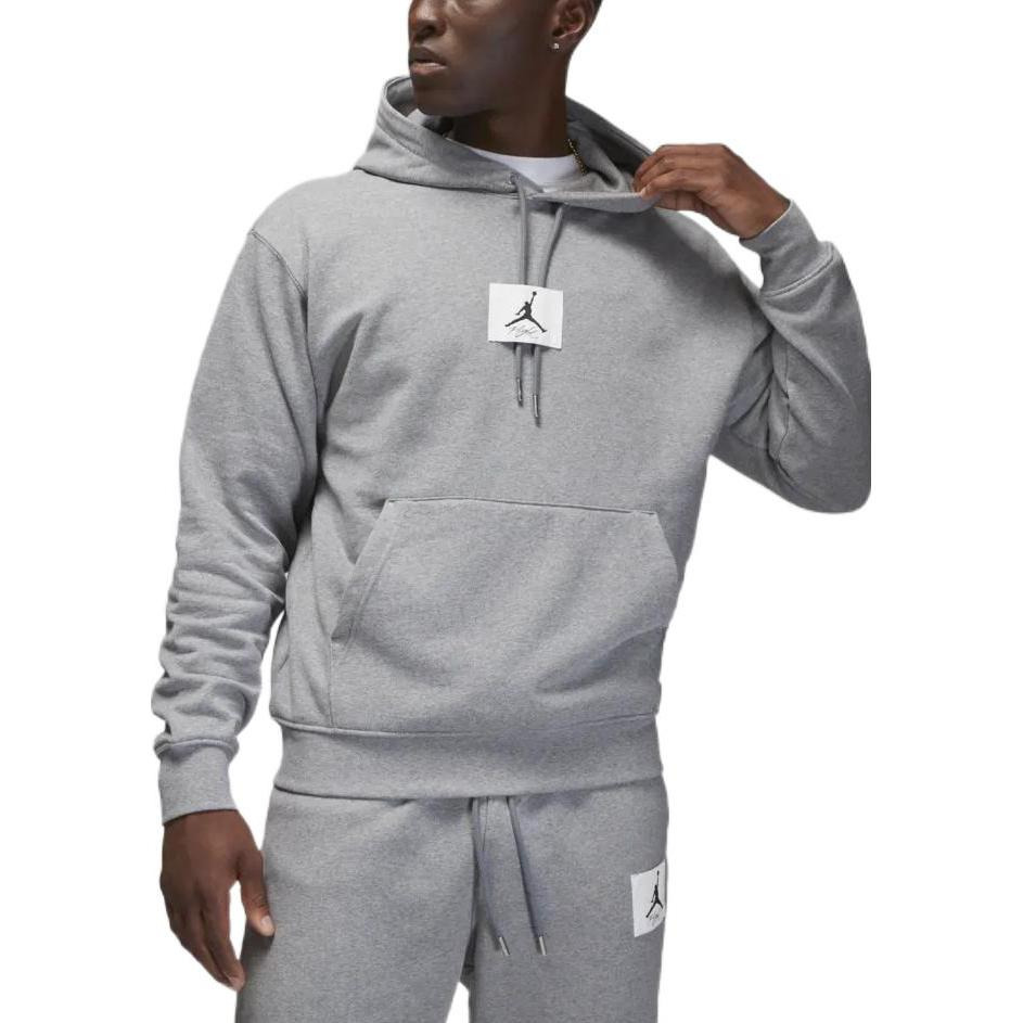 Air Jordan Drawstring Knit Hoodie Men's Grey DQ7339-091 - 4