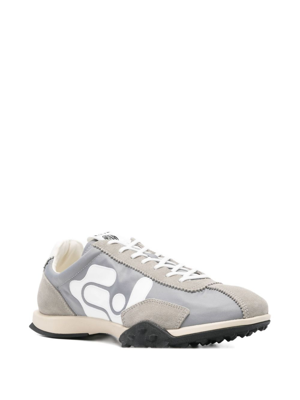 Eros logo-detail suede sneakers - 2