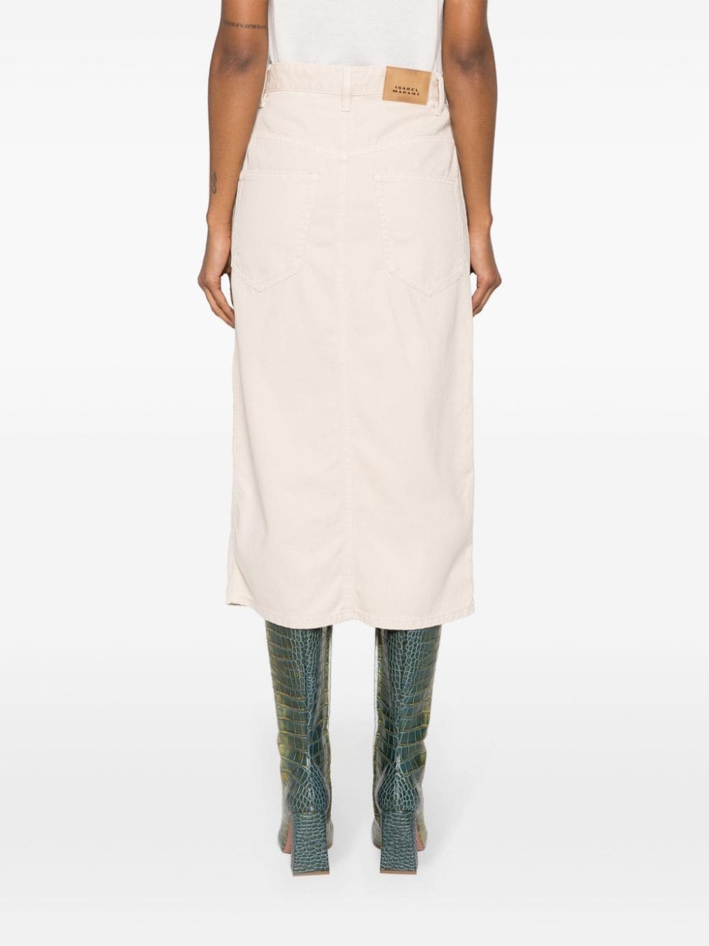 Tilauria denim midi skirt - 4