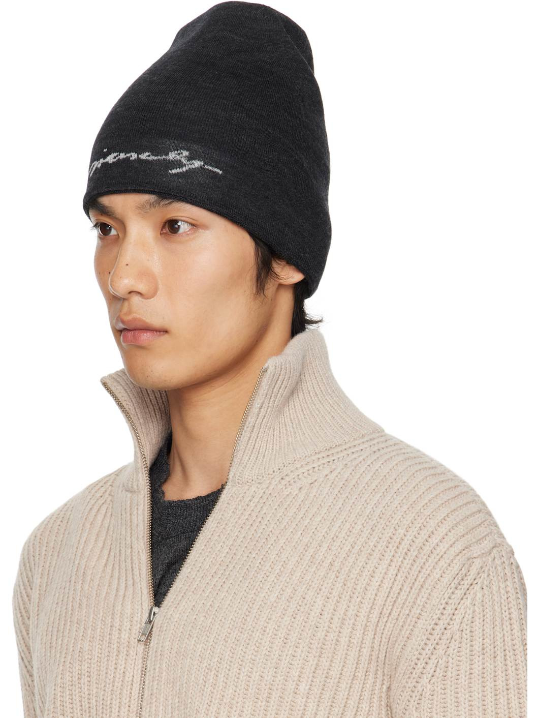 Gray Monogram 1972 Reversible Beanie - 4