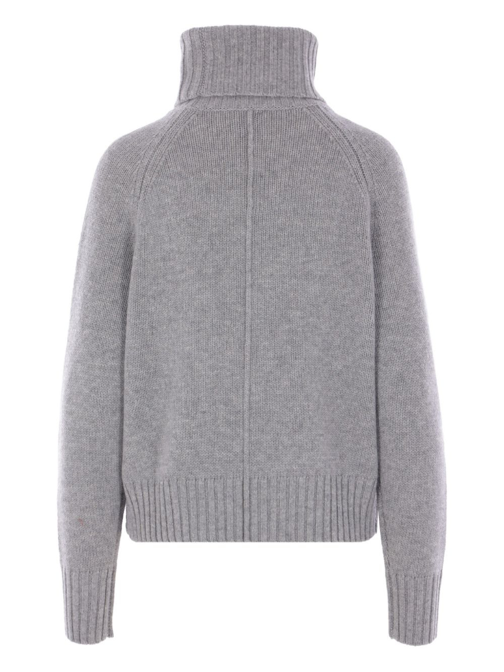 turtleneck ribbed wool-cashmere sweater - 2