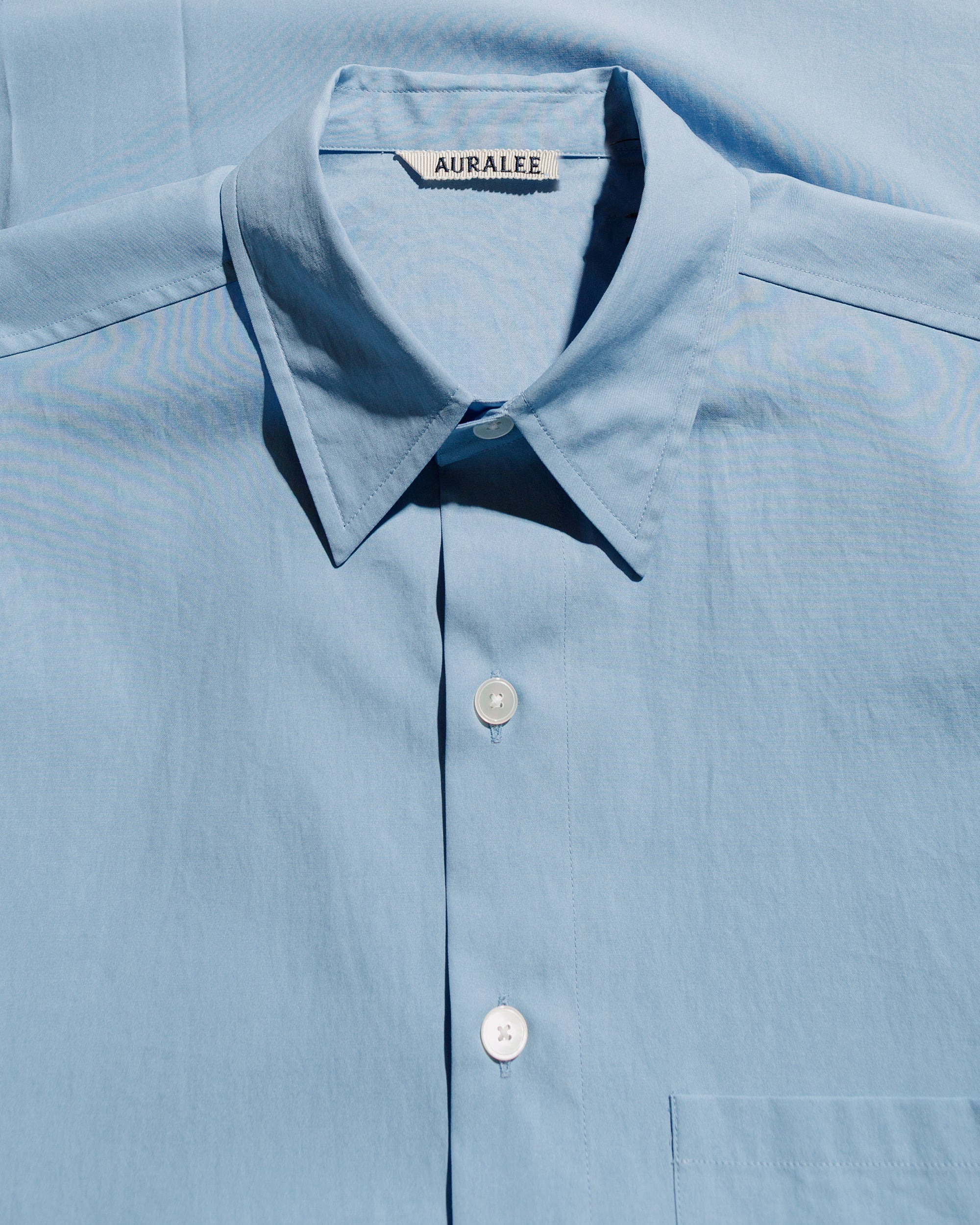 Washed Finx Twill Big Shirt Blue - 5