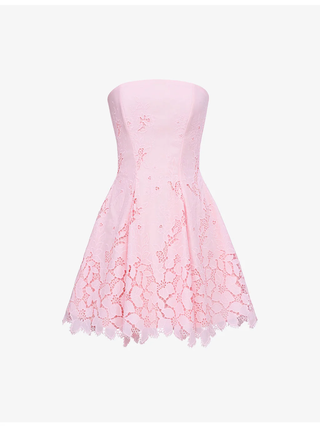 Jemima Broderie-Anglaise Woven Mini Dress - 1