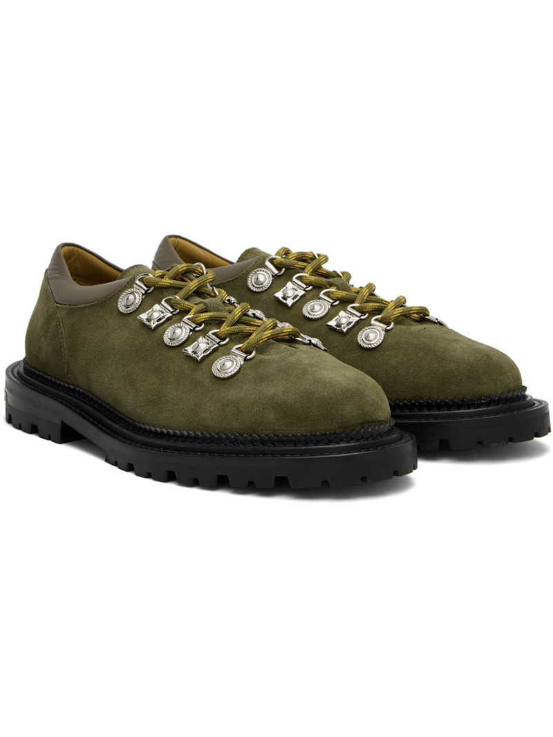 Green Suede AJ1425 Derbys 4
