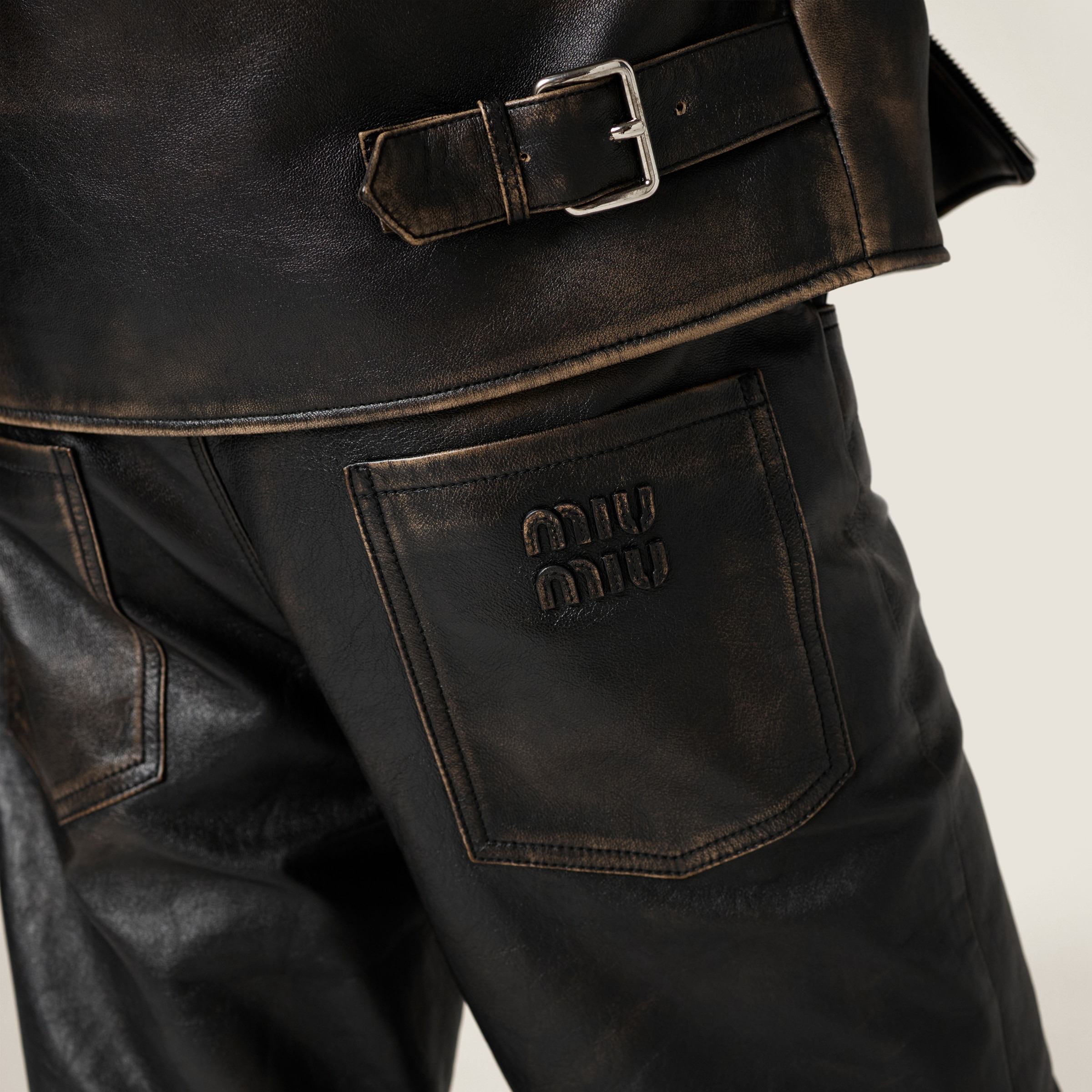 Nappa leather pants - 6