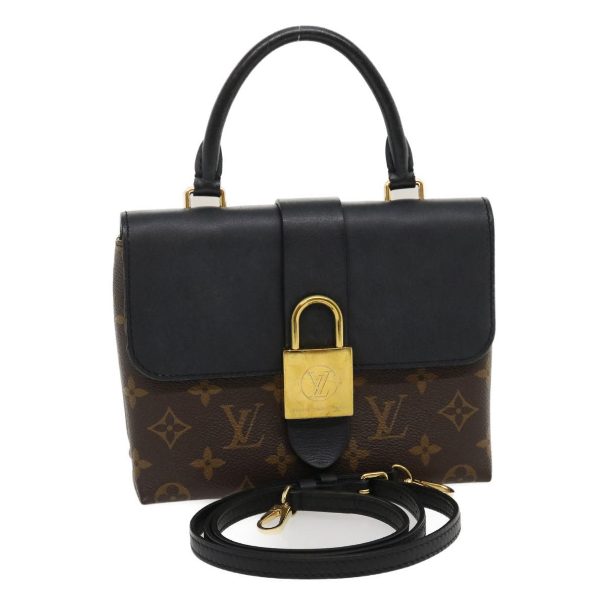 LOUIS VUITTON Monogram Rocky BB Shoulder Bag Black M44141 - 1