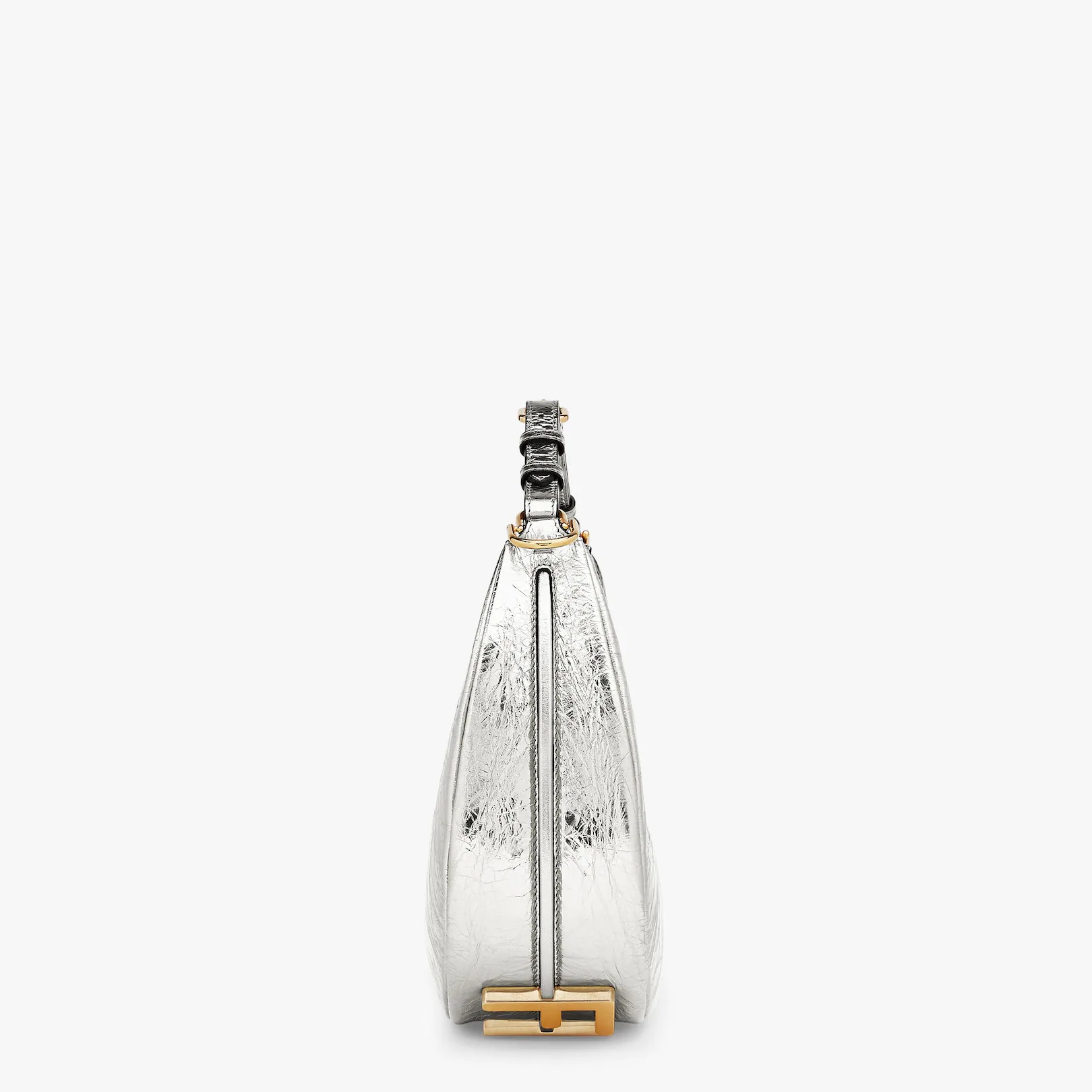 Silver laminated leather bag - 4