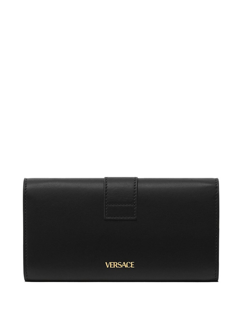 VERSACE V-logo chain clutch bag outlook