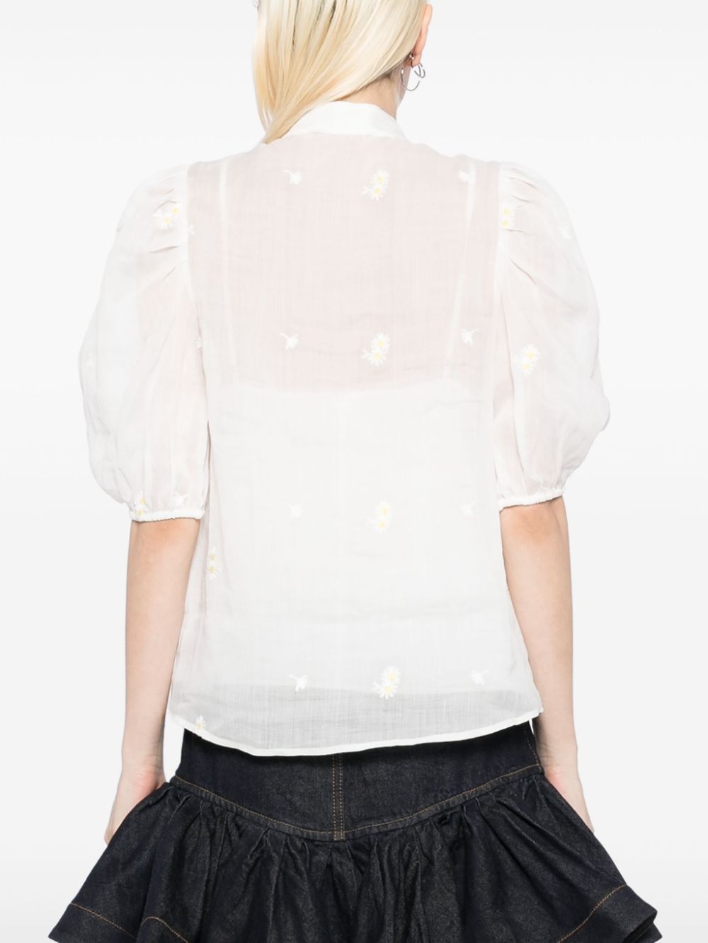 acacia embroidered blouse - 4