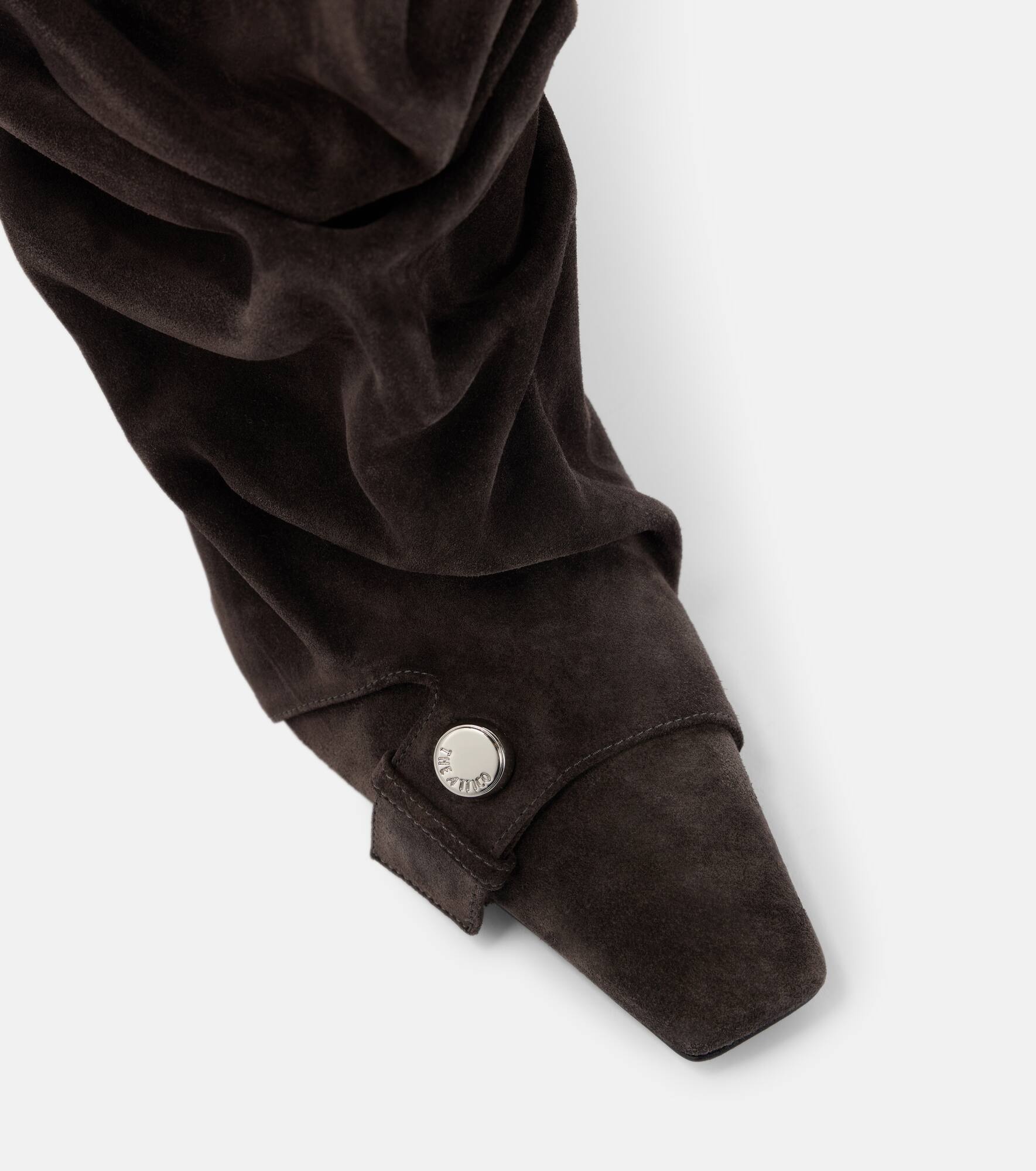 Juno 95 suede knee-high boots - 5