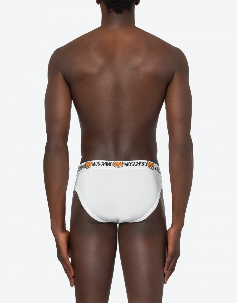 COTTON JERSEY BRIEFS WITH MOSCHINO TEDDY BEAR - 3
