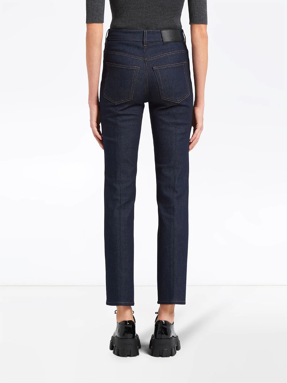 high-rise five-pocket jeans - 4