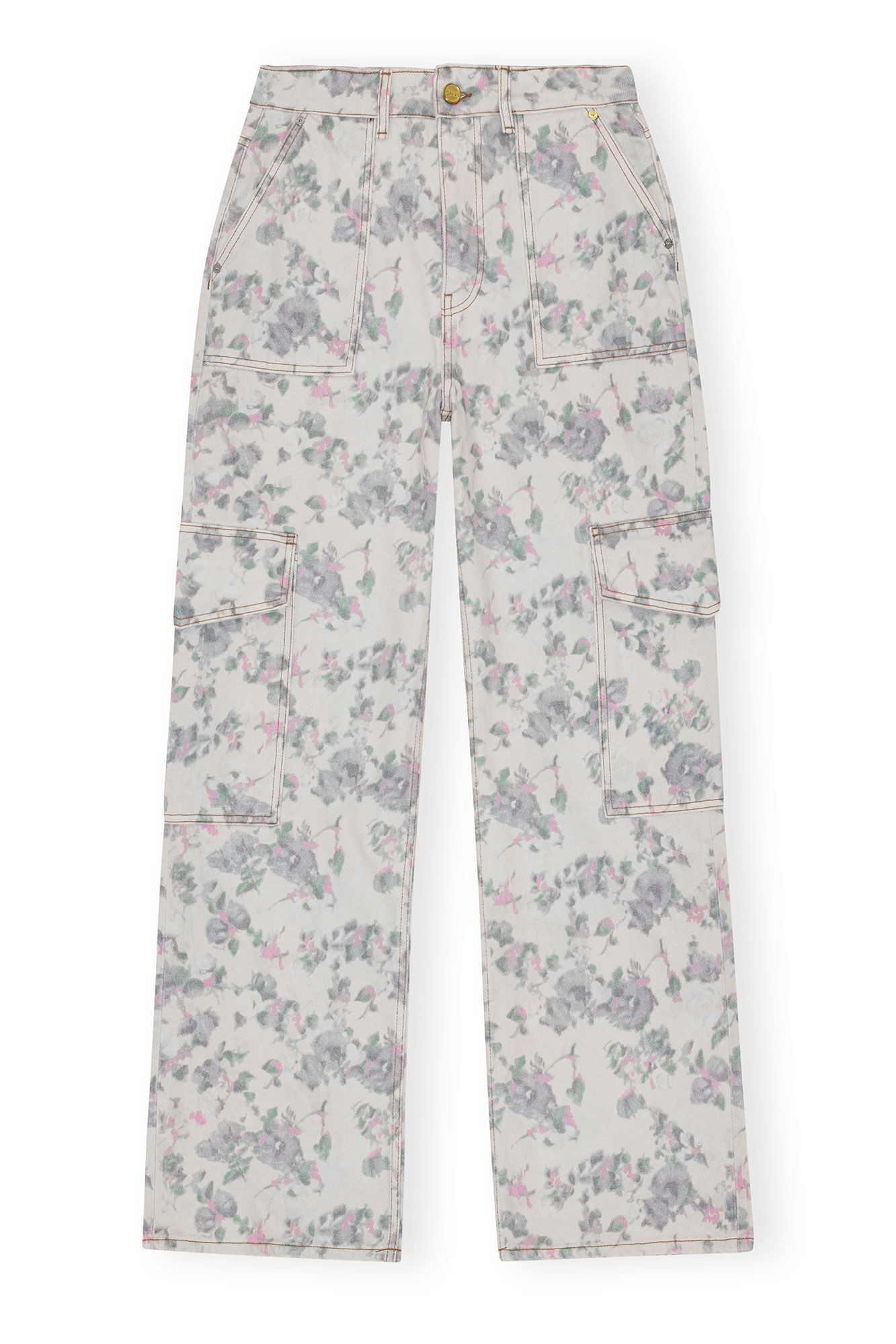 FLORAL PRINTED ANGI JEANS - 5