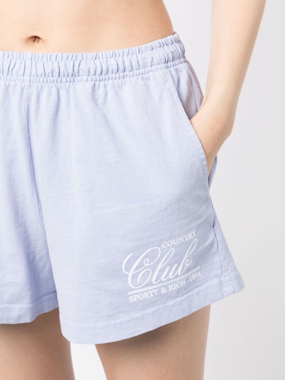 logo-print cotton shorts - 5