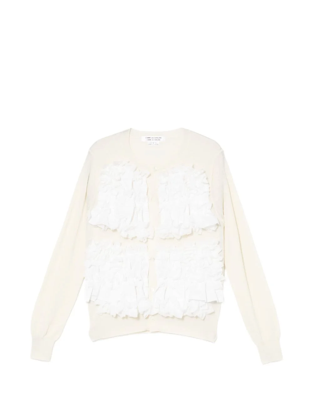 floral-embrodairy cardigan - 1