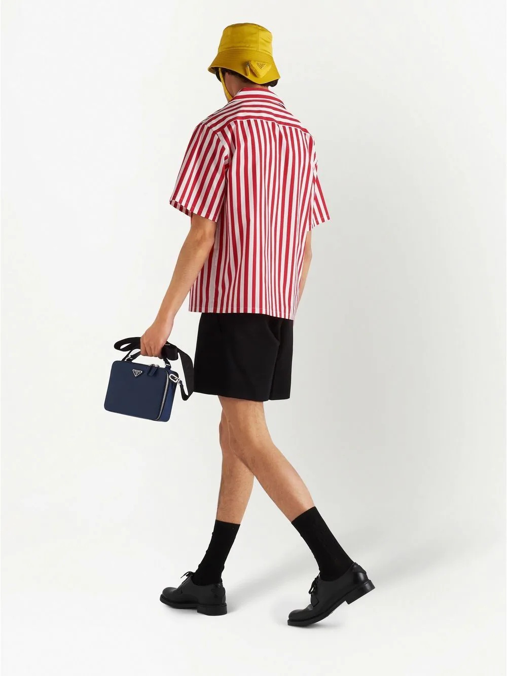 striped short-sleeved shirt - 3