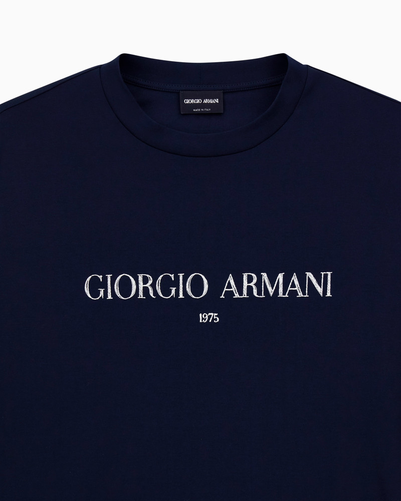 GIORGIO ARMANI COTTON INTERLOCK-JERSEY T-SHIRT outlook