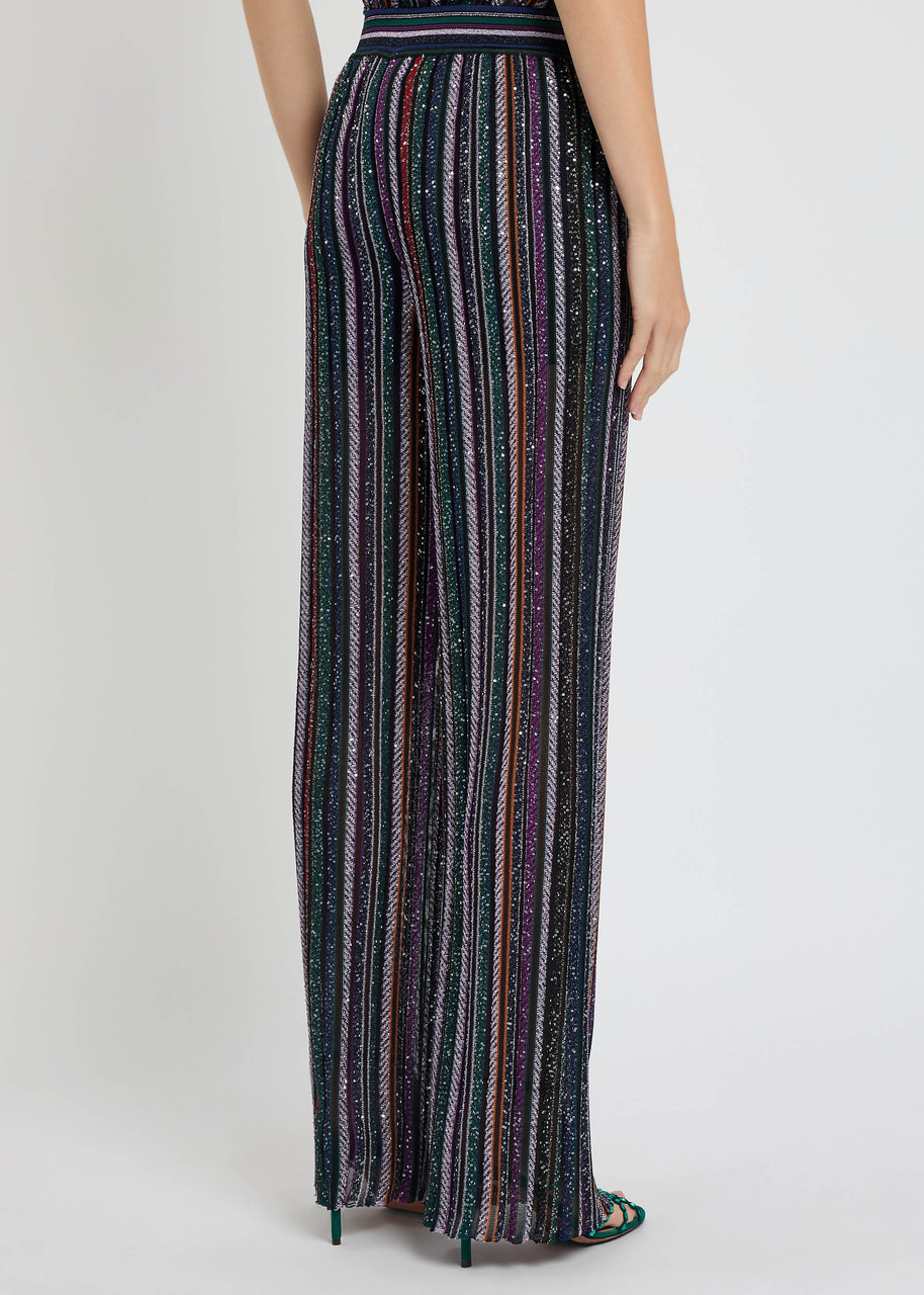 Missoni Striped Fine-knit Trousers - 3