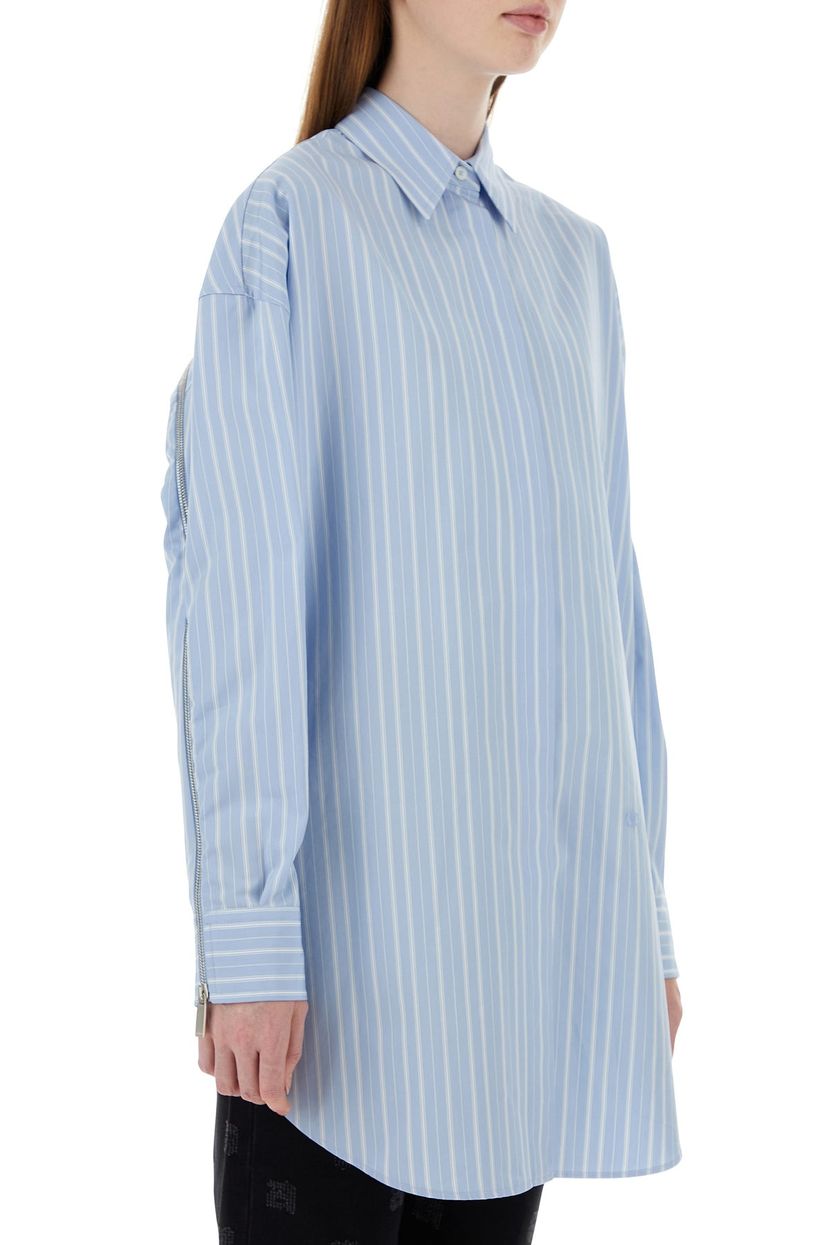 Embroidered poplin shirt dress - 3