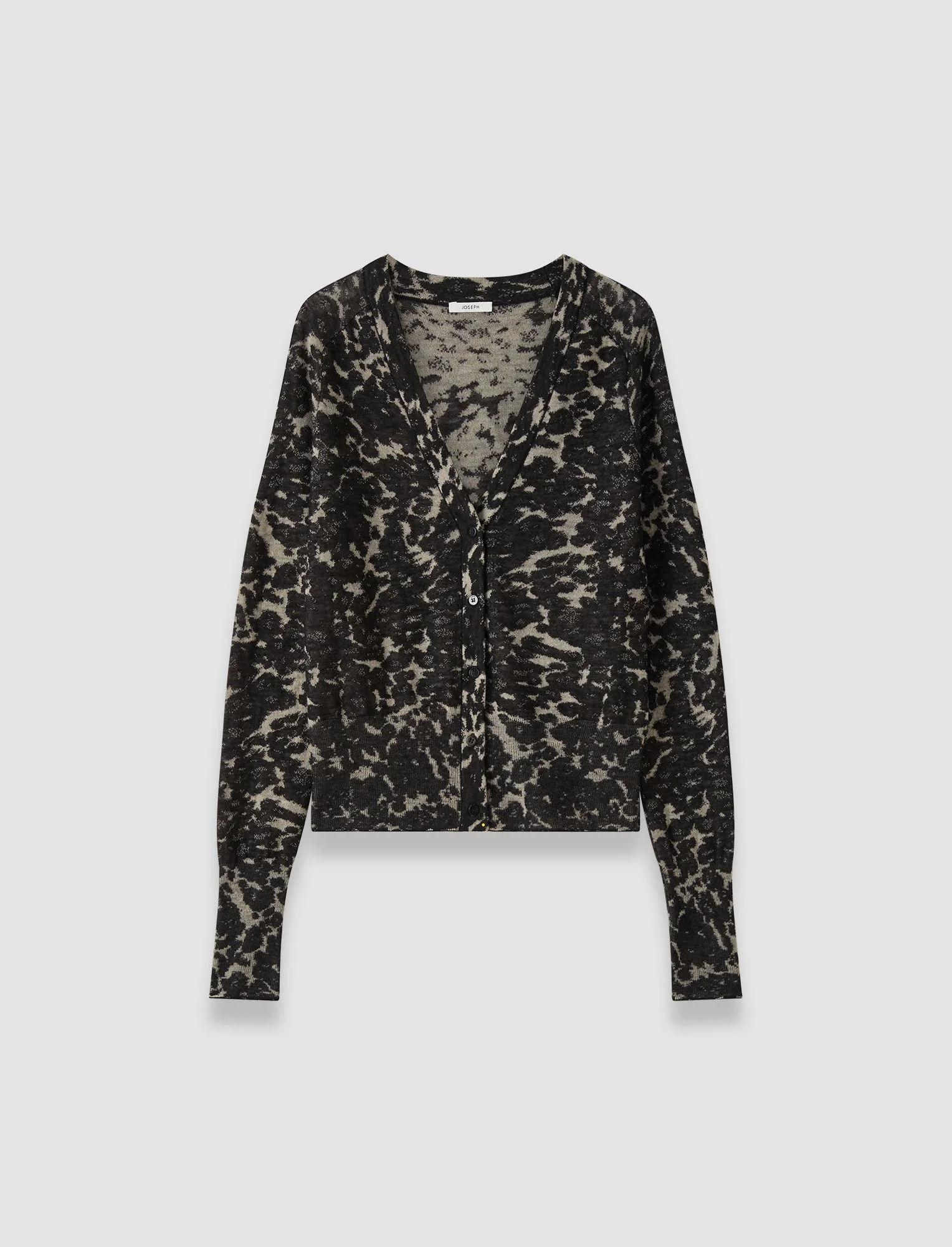 Aisha Cashair Jacquard Cardigan - 1