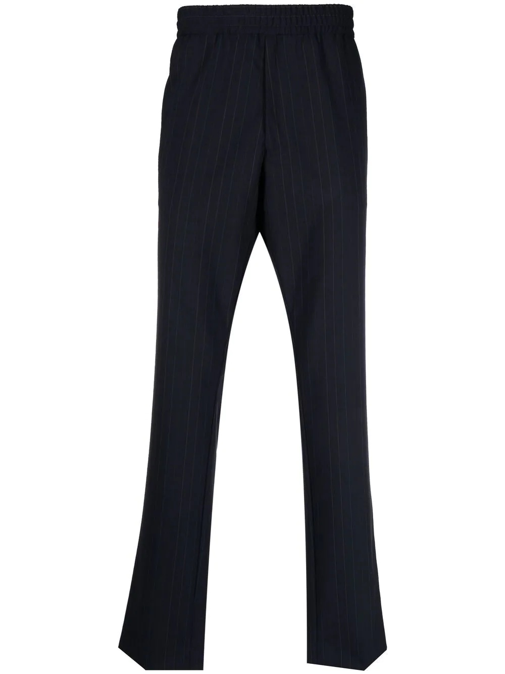 elasticated pinstripe trousers - 1