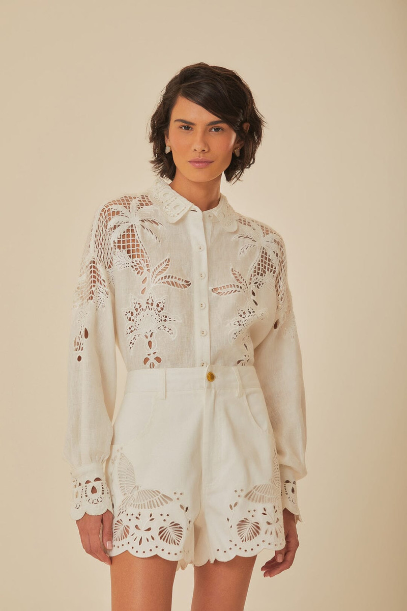 FARM RIO Richelieu Embroidered Shorts outlook