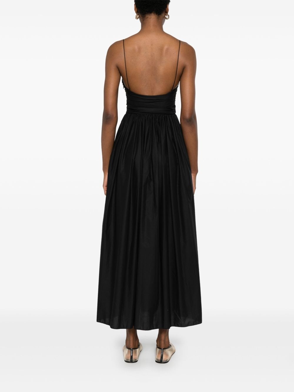 gathered maxi dress - 4